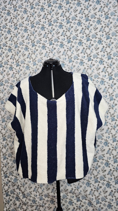 Blue stripes Towel Top